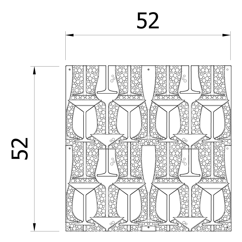 VedoNonVedo Perlage decorative element for furnishing and dividing rooms - transparent gold 2